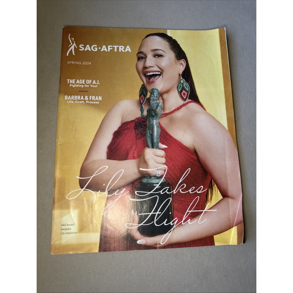 SAG-AFTRA Magazine Spring 2024 Lily Gladstone Barbra Streisand Good Condition